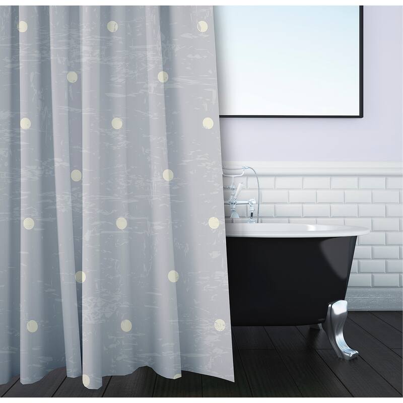 Dorothy Dot Geometric Print Shower Curtain