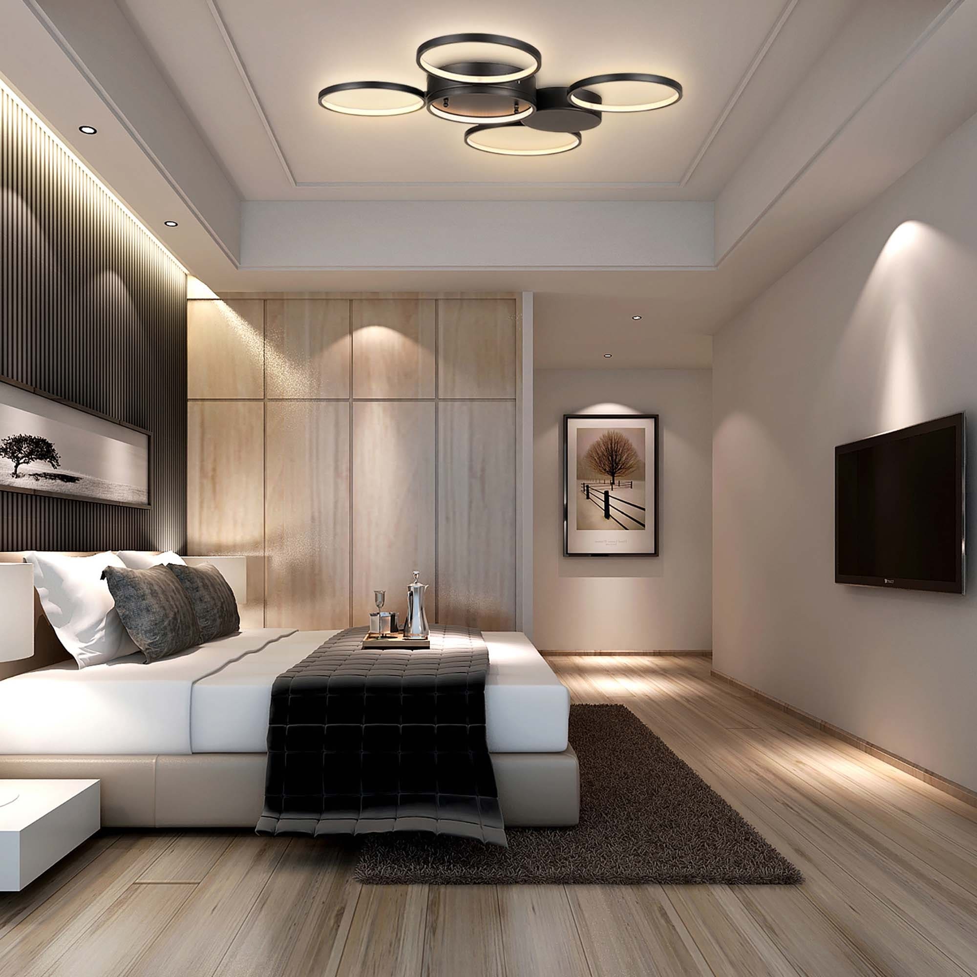 Modern Led Ceiling Light Fixture for Living Room Bedroom - Bed Bath \u0026  Beyond - 34486112, image size:2000x2000