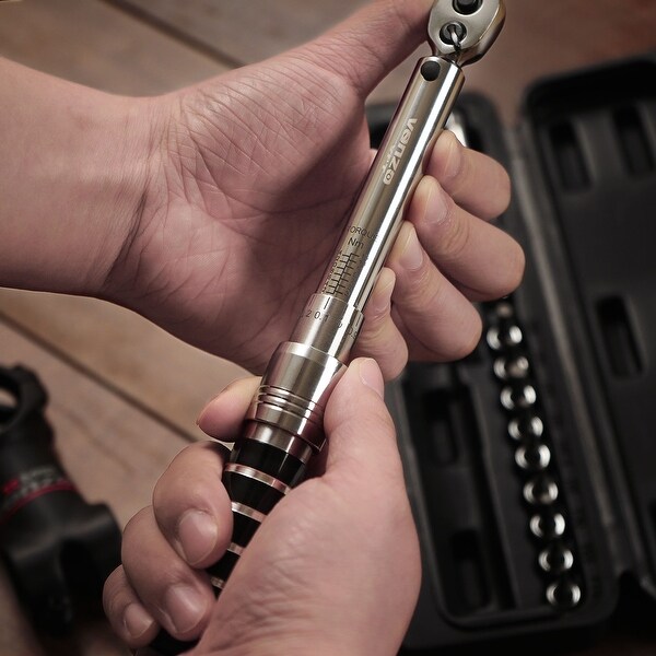 venzo bicycle bike torque wrench allen key tool socket set kit