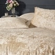 preview thumbnail 12 of 11, DESIGN STUDIO Rochelle Outline Floral Crushed Velvet Comforter Set