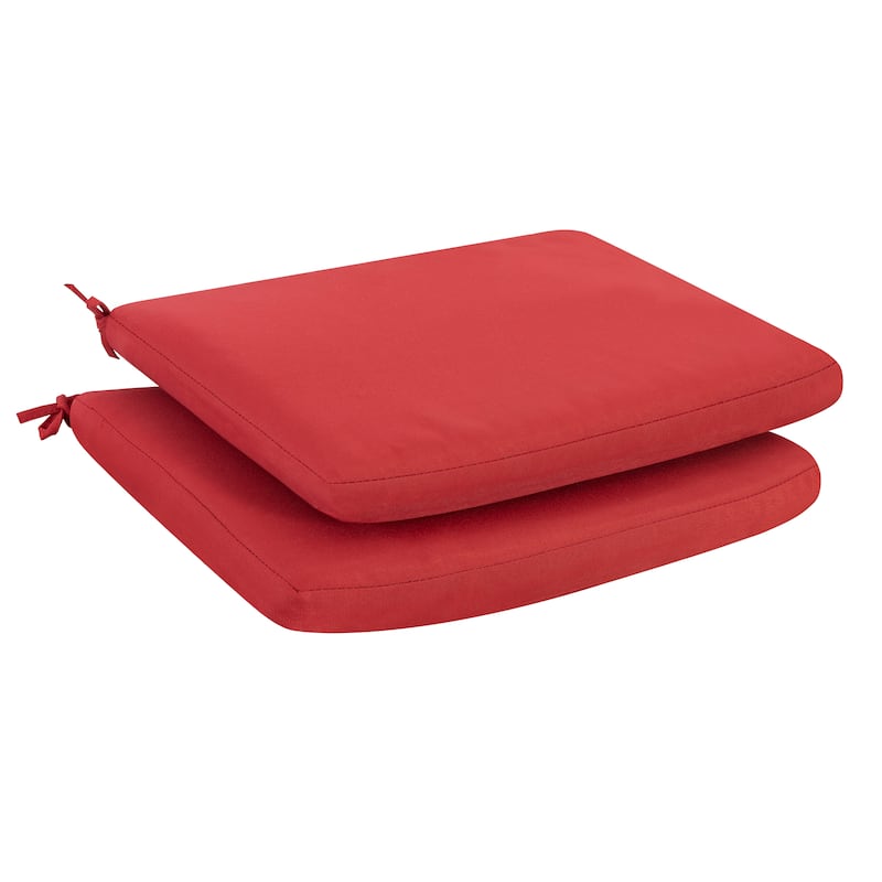 Outdoor Indoor 2-Pack 18 Inch x 20 Inch Chair Replacement Seat Cushions