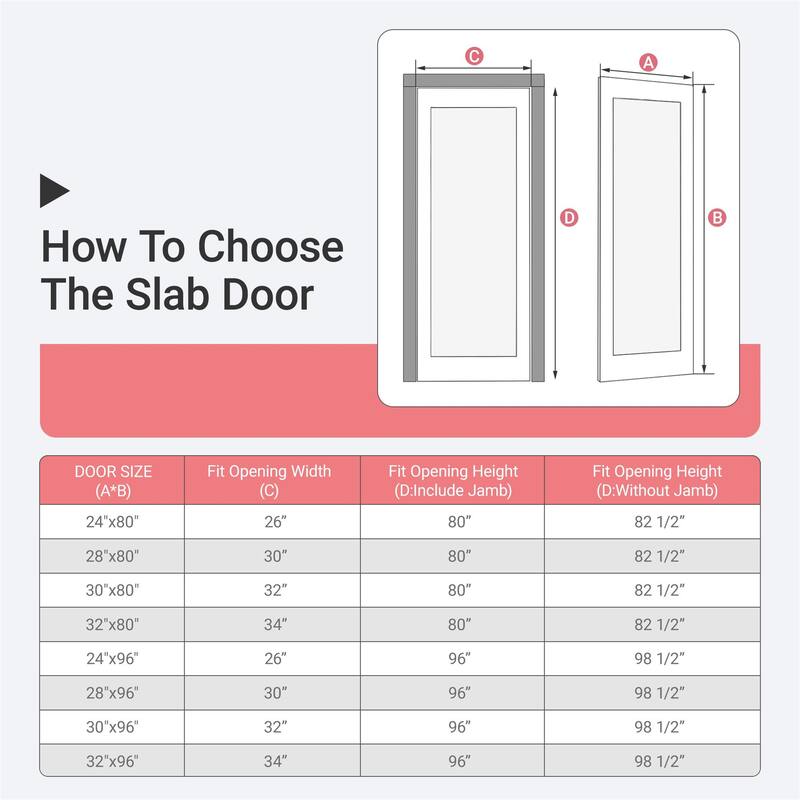 28 X 80 X 5 inch 1-Lite Glass French Interior Door