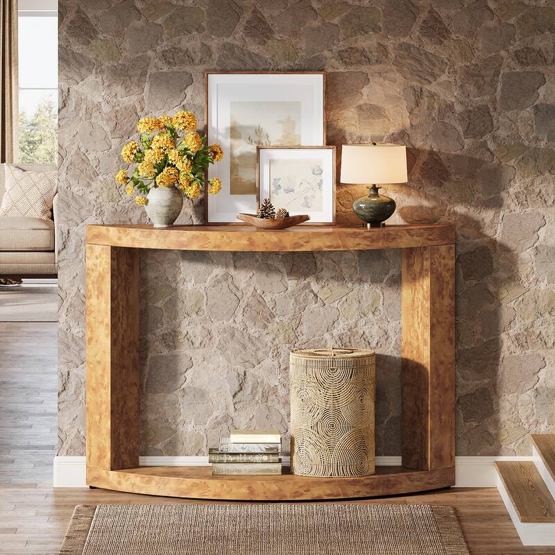 47.24" Modern Entryway Table - Brown