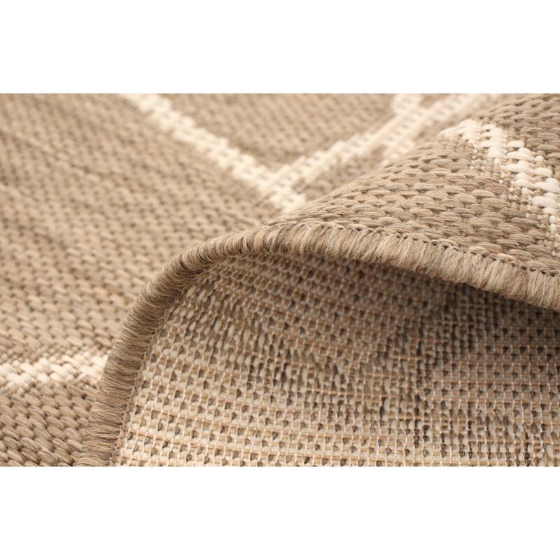 ECARPETGALLERY Sisal Abstract Tropical Rug