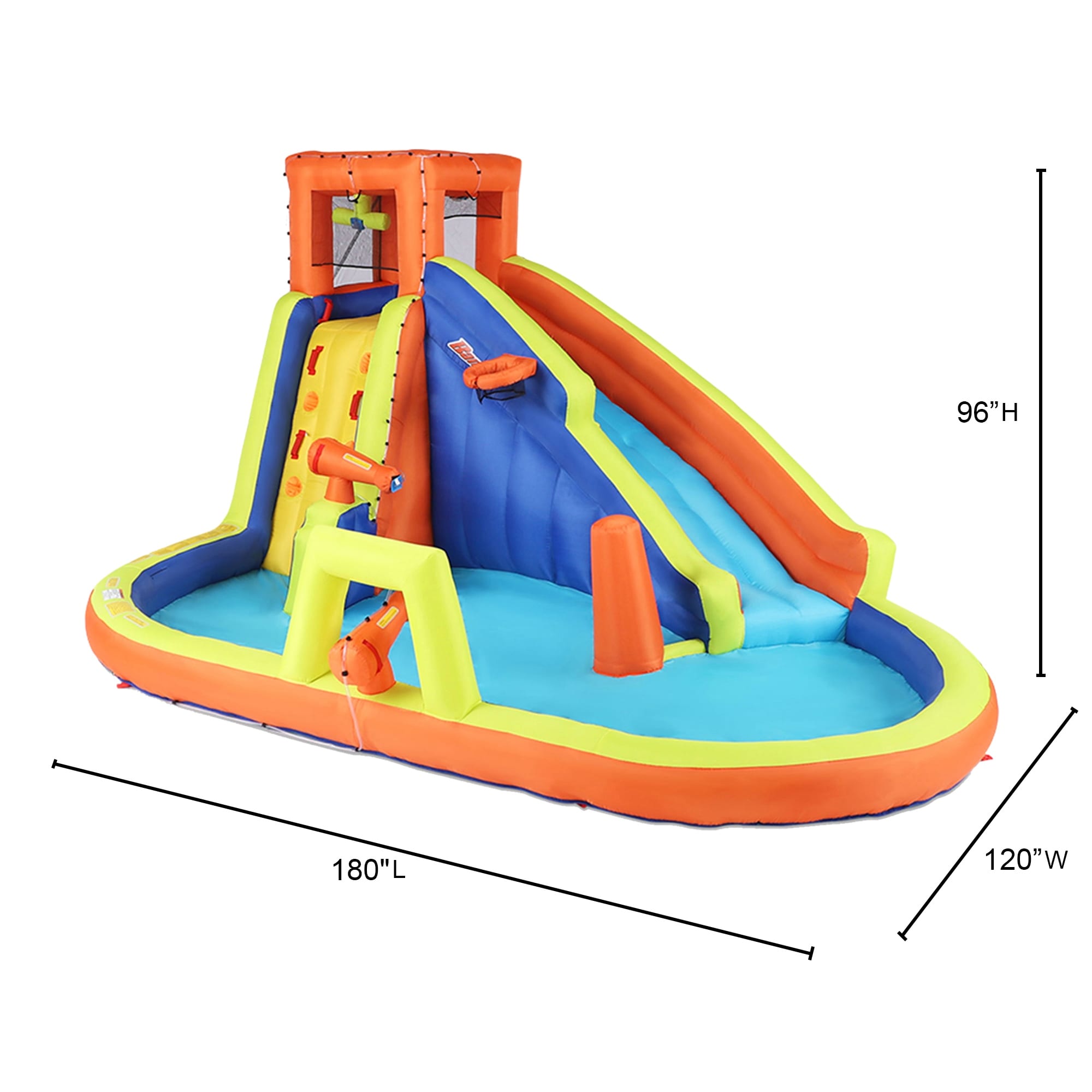 Banzai pipeline twist kids inflatable outdoor water park shop pool slides & cannons