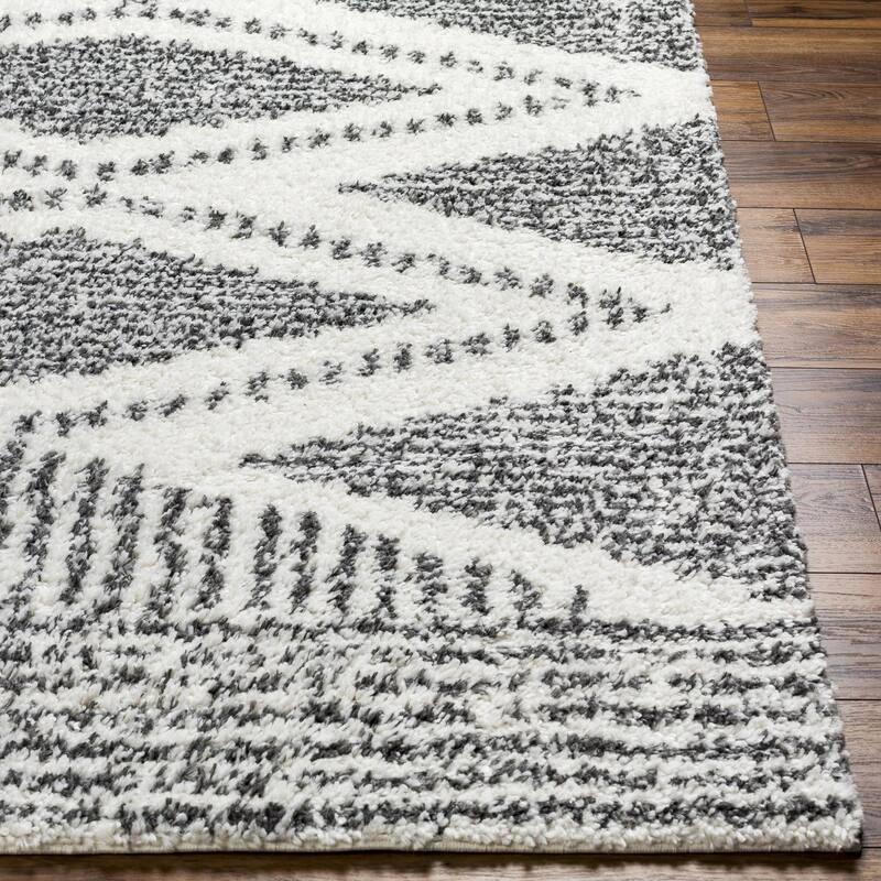 Livabliss Deluxe Shag Moroccan Tribal Area Rug