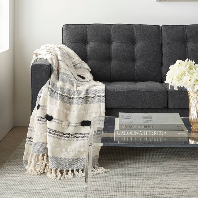 Mina Victory Lifestyle Textured Throw Pillow