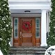 preview thumbnail 5 of 3, Fraser Hill Farm 24-in. Christmas Wreath with Poinsettia Blooms