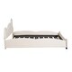preview thumbnail 25 of 57, Velvet Upholstered Platform Bed with Bear Shaped Headboard and Pocket