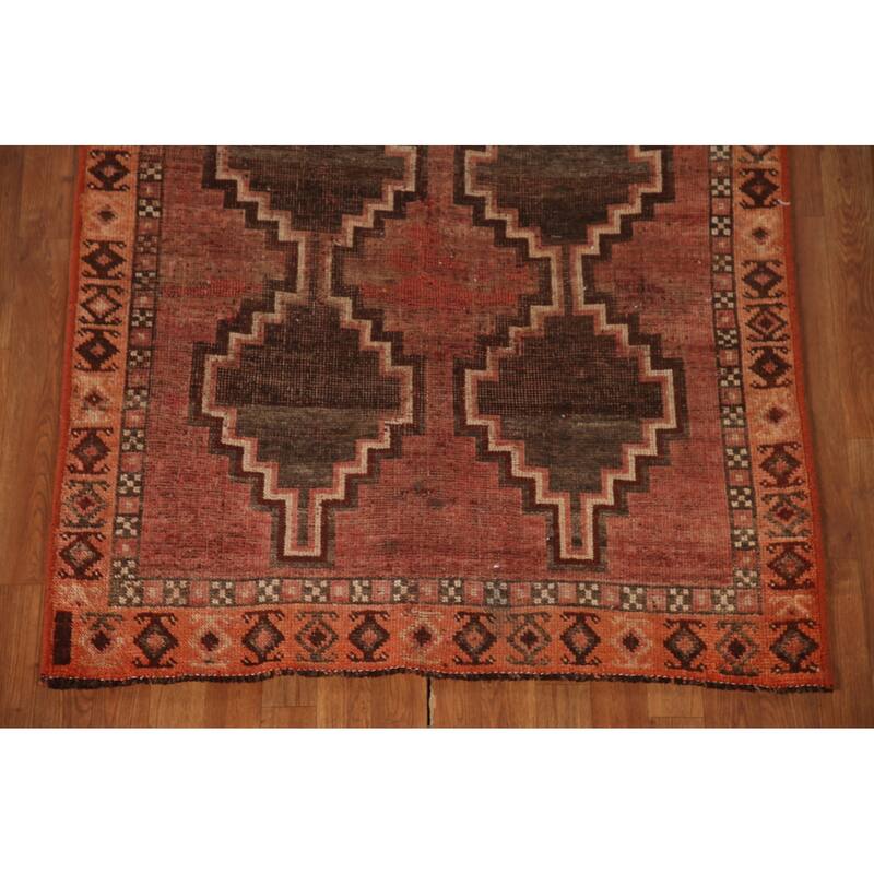 Vegetable Dye Lori Persian Antique Area Rug Handmade Wool Carpet - 3'10"x 6'10"