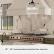 preview thumbnail 5 of 8, Hunter + Jasmine Roth Ontario Ribbed Glass Pendant Chandelier - Foyer, Dining Room, Kitchen Table or Island - Transitional, Glam