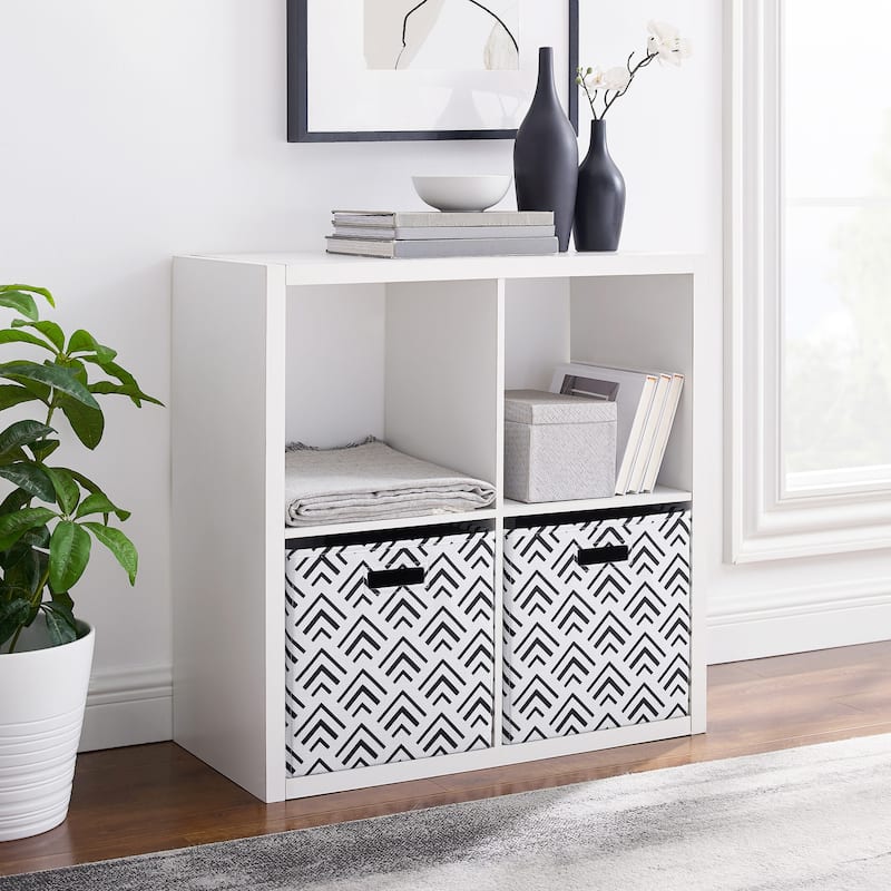 Four Cube Storage Cabinet - 30" - White