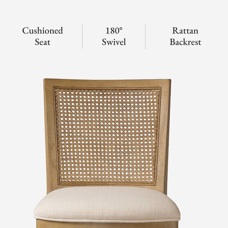 Maven Lane 31" Sonoma Swivel Bar Height Kitchen Stool