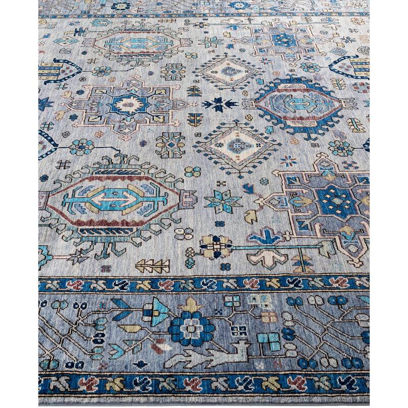 Serapi One-of-a-Kind Hand-Knotted Area Rug - Gray - 8' 0" x 9' 11"