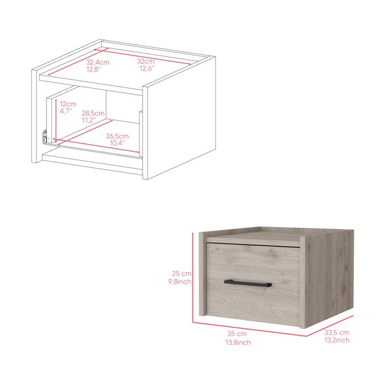 Floating Nightstand Calion,Bedroom，for Living Room,and Dining Room
