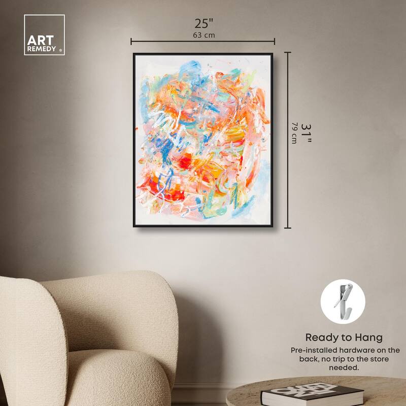 Swirling Hues I Canvas by Art Remedy