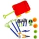 preview thumbnail 3 of 4, Dimple Garden Wagon & Tools 15-Piece Play Set – Outdoor Toy Gardening Kit for Toddlers and Kids, Sandbox, or Beach Play, Ages 3+