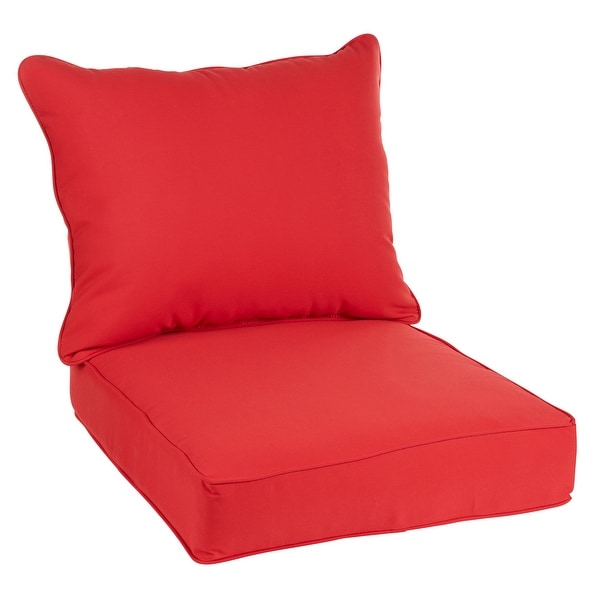 red outdoor cushion set