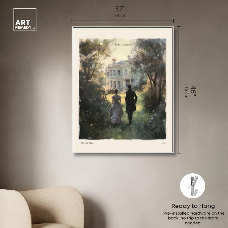 Pride and Prejudice Scene Canvas by Art Remedy