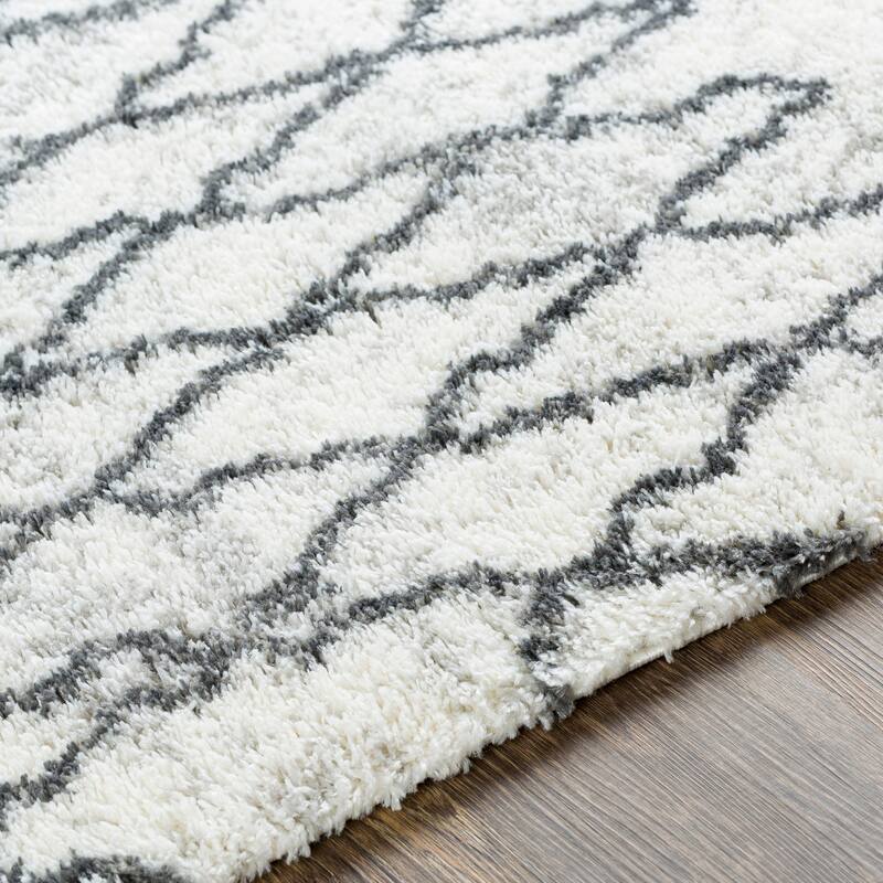 Livabliss Lamontez Plush Moroccan Stripe Area Rug