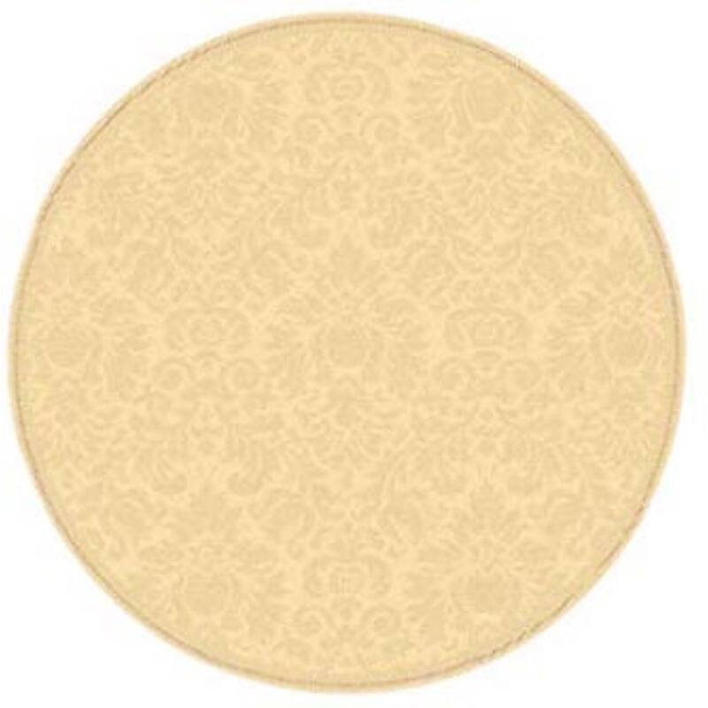 SAFAVIEH Courtyard Willene Boho Indoor/ Outdoor Waterproof Patio Backyard Rug - 5'3" Round - Natural
