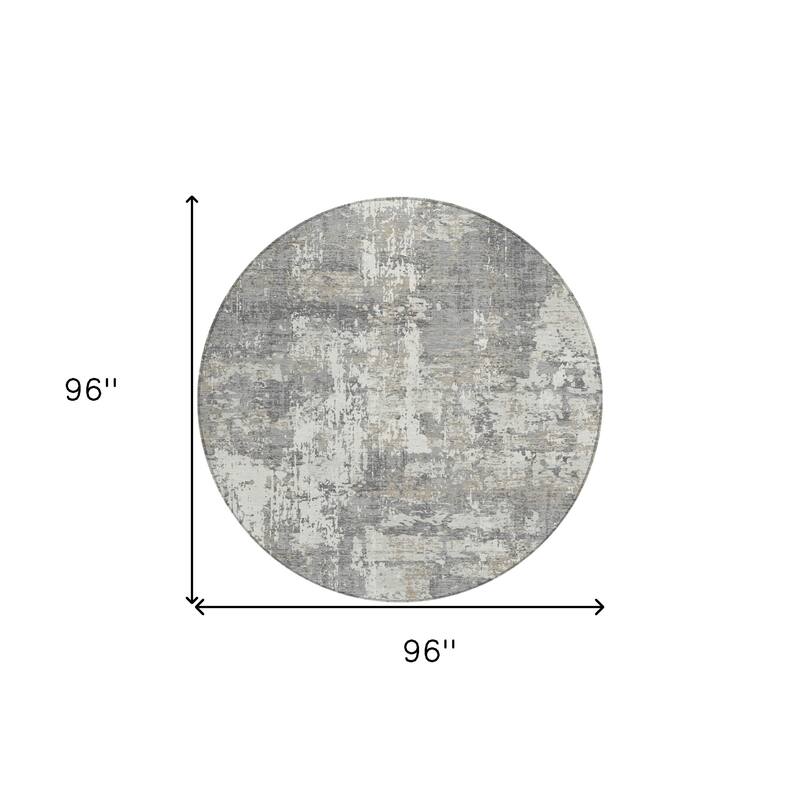 HomeRoots Abstract Transitional Rectangle Outdoor Rug