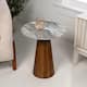 Option White Marble Honey (round)