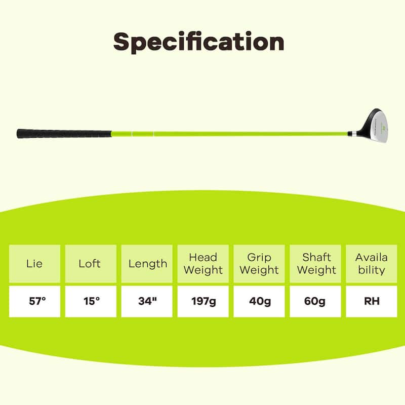 Ultimate 165CC Junior #3 Fairway Wood for Kids with Fiberglass Shaft - See Details