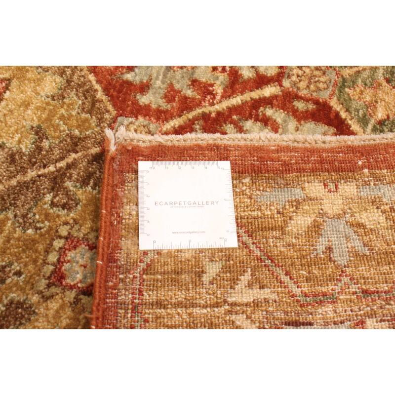 ECARPETGALLERY Hand-knotted Peshawar Ziegler Light Brown Wool Rug - 8'1 x 9'11