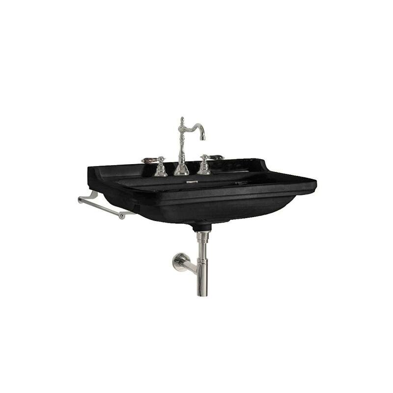 WS Bath Collections Waldorf 4140K4.03 Waldorf 23-5/8" Rectangular - Glossy Black