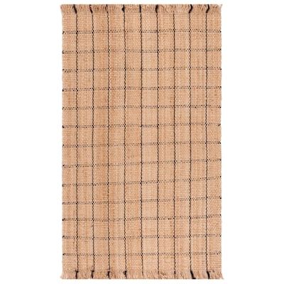 SAFAVIEH Flatweave Natural Miyoko Fiber Farmhouse Jute Rug