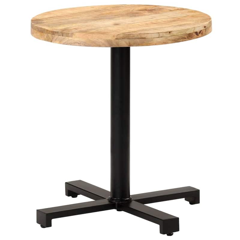 vidaXL Bistro Table Round Ø27.6"x29.5" Rough Mango Wood