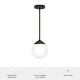preview thumbnail 7 of 13, Hunter Hepburn 1 Light Pendant - Kitchen Island, Bedroom, Foyer - Globe, Mid-Century Modern, Art-Deco