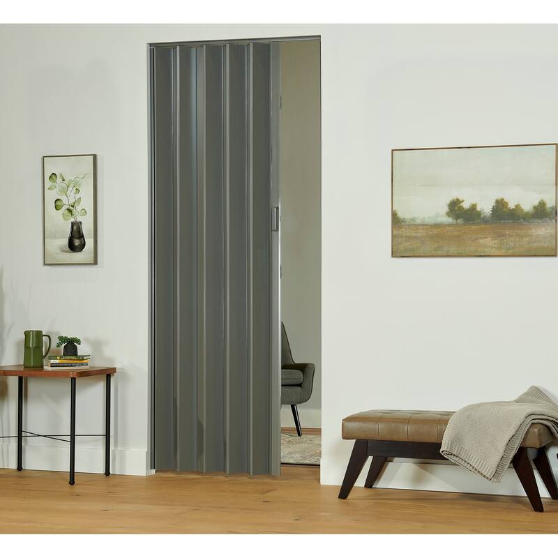 Spectrum Elite City Grey PVC 48-inch x 96-inch Folding Door