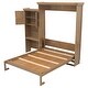 preview thumbnail 13 of 29, Queen Size Murphy Bed Folding Hideaway Wall Bed w/ Storage Shelves