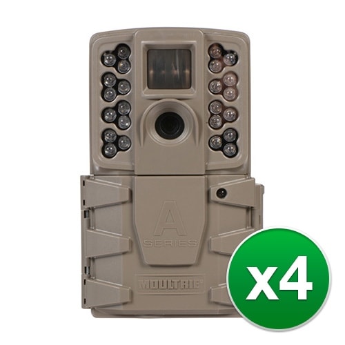 Moultrie MCG-13201 A30 Game Camera with 720p HD Video & LCD Screen - (4-Pack)