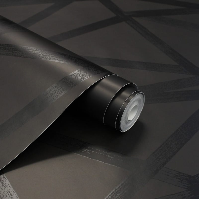 Intersections Black Peel and Stick Wallpaper 28 sq. ft. On Sale