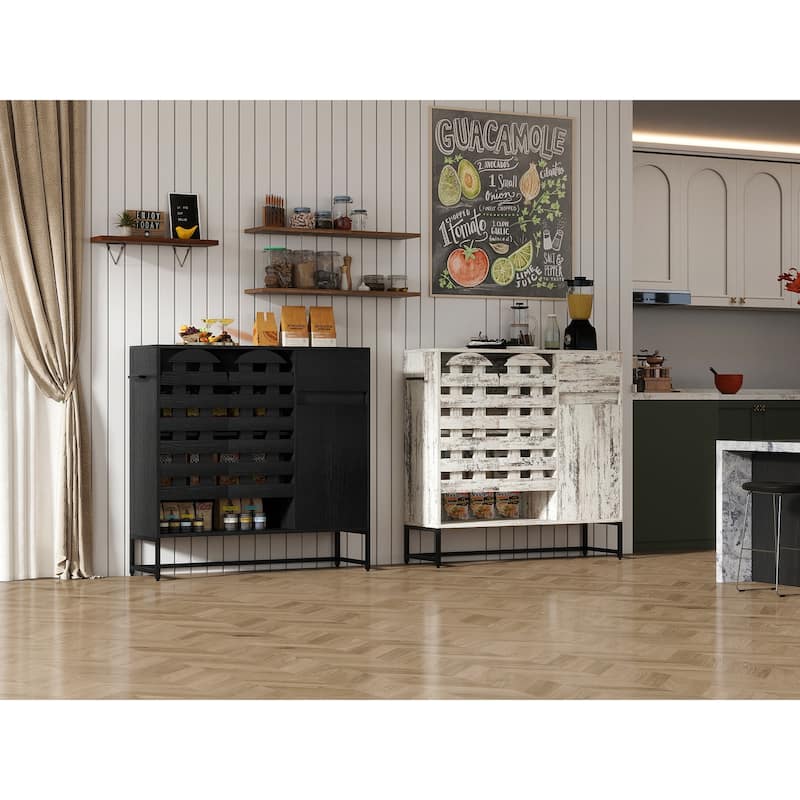 Farmhouse Cabinet, 44.3" Storage Console Table with Drawer and Cabinet for Entryway, Living Room & Kitchen