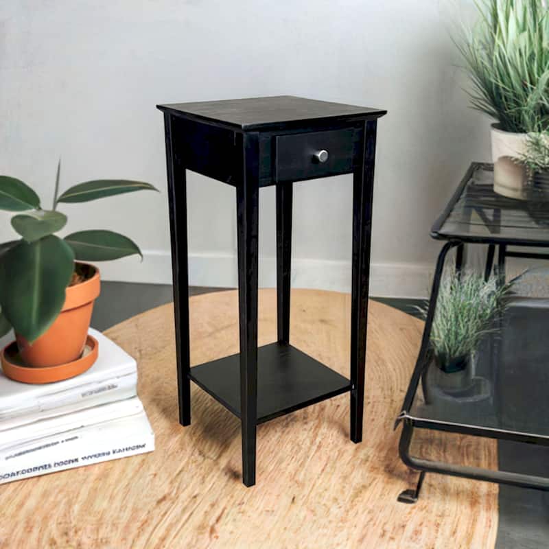 Solid Bamboo Plant Stand Telephone Table