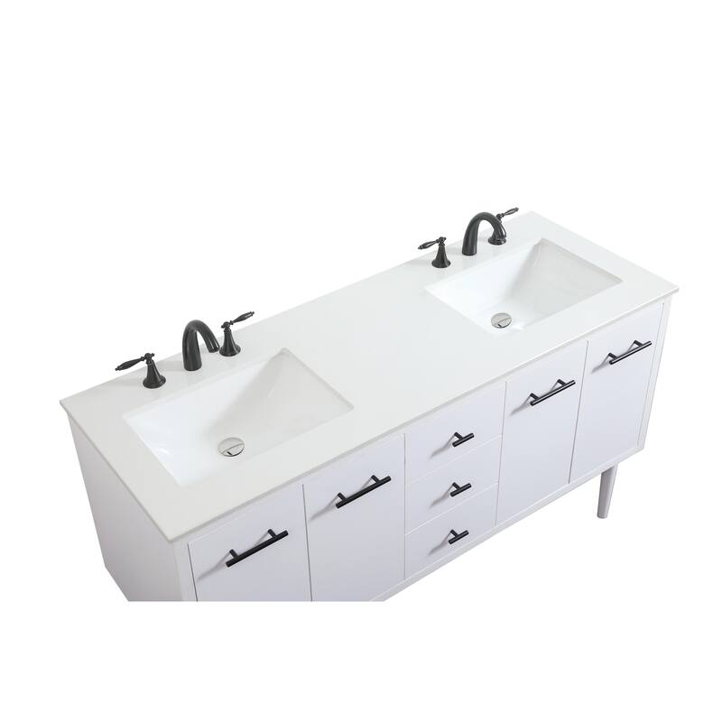 Fern 60 Inch Double Bathroom Vanity