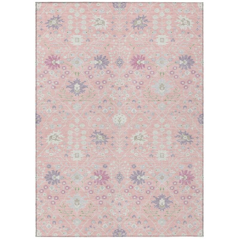 HomeRoots Oriental Traditional Rectangle Outdoor Rug