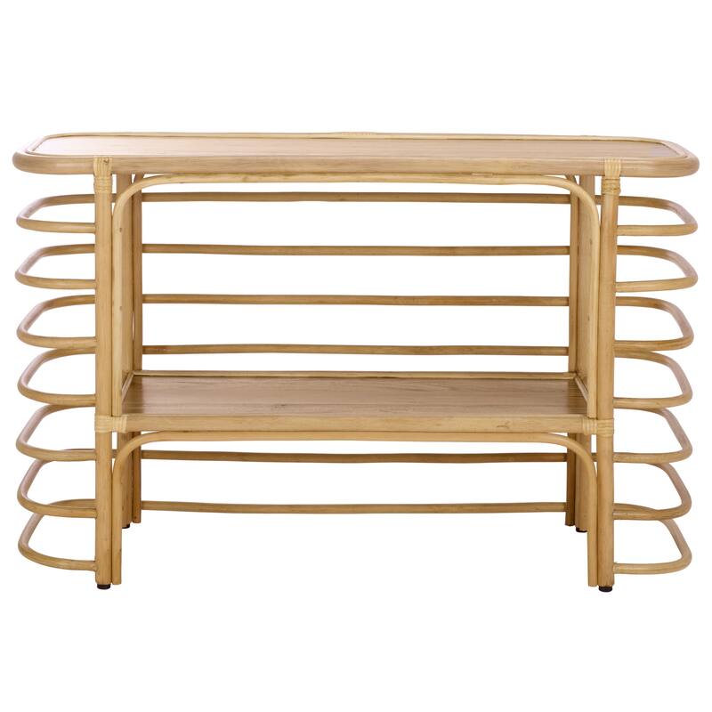 SAFAVIEH Home Maestro Console Table - 47"W x 16"D x 30"H - Natural