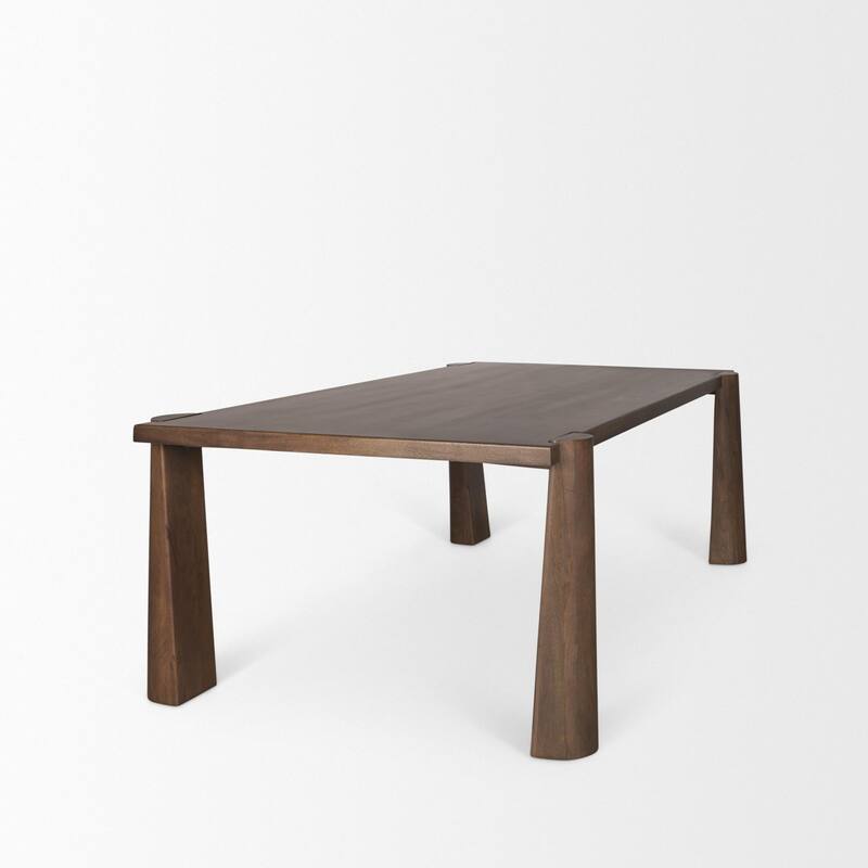 Tammar Rectangular Brown Wood w/ Tapered Legs Dining Table - 84.0L x 45.5W x 30.0H