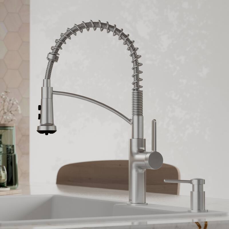 Karran Scottsdale Single Handle Commerical Pull-Down Sprayer Kitchen Faucet