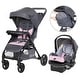 preview thumbnail 5 of 18, Baby Trend Passport Cargo Travel System Pink Bamboo