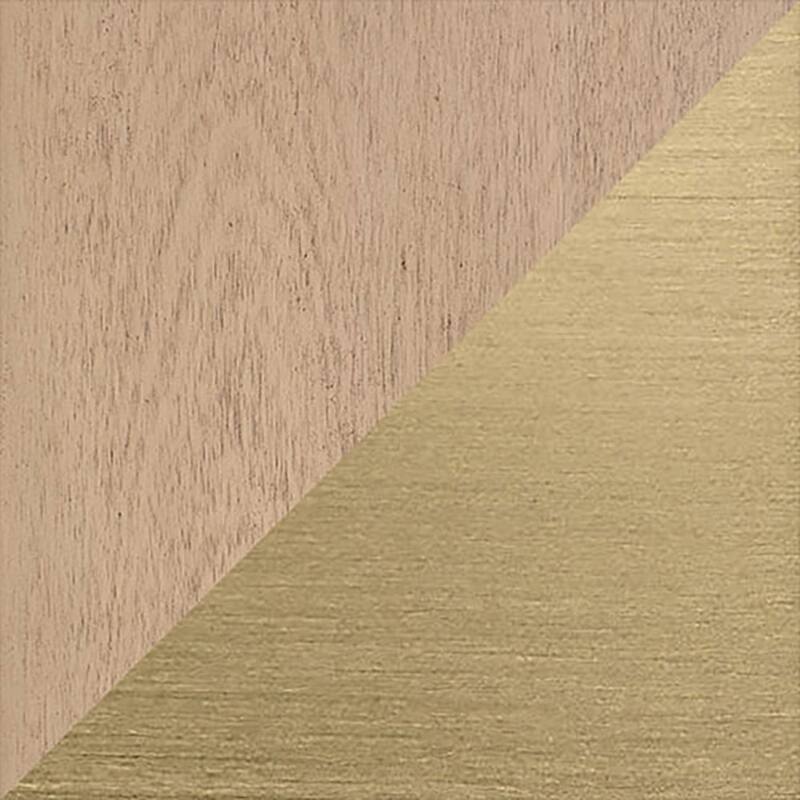 Athea Bathroom Vanity with White Engineered Marble Top - 72" - Sahara Birch with Brushed Gold Hardware