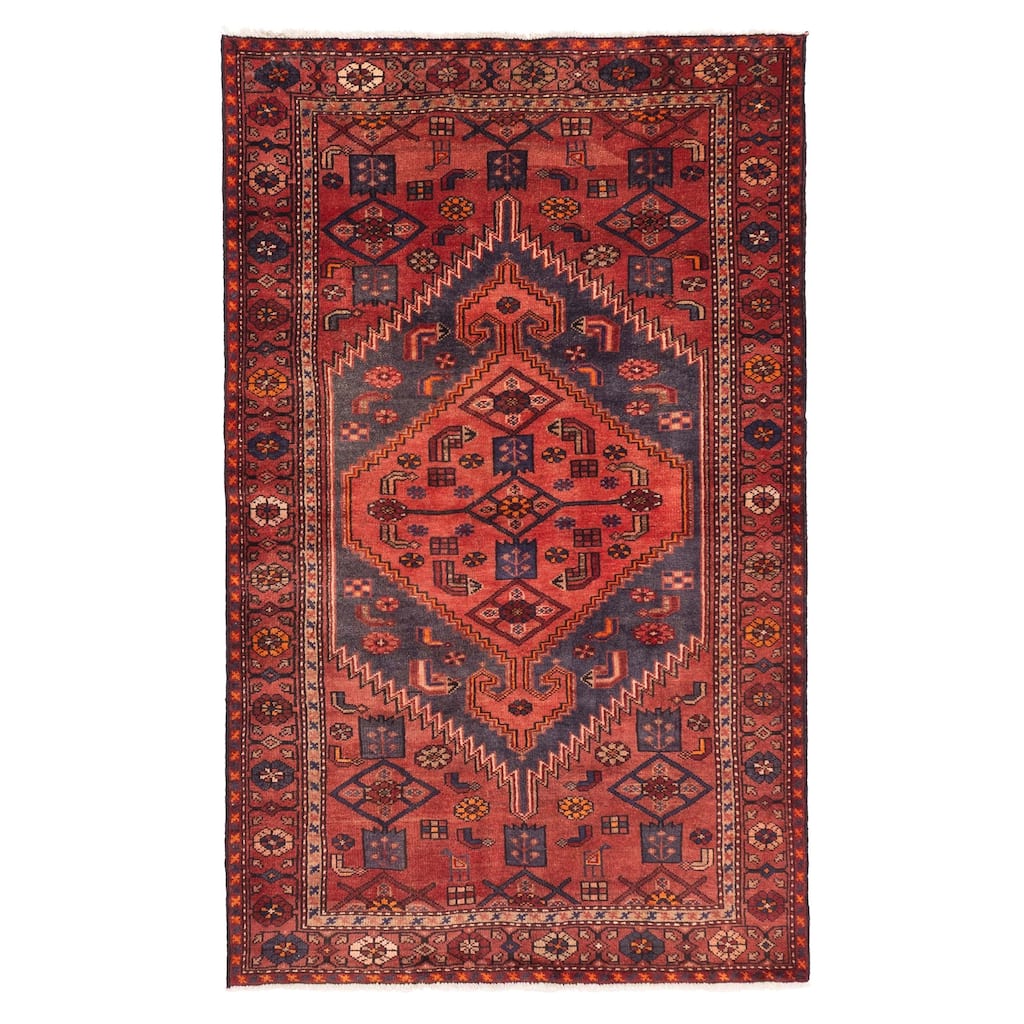 ECARPETGALLERY Hand-knotted Andelz Dark Copper Wool Rug - 4'1 x 6'8