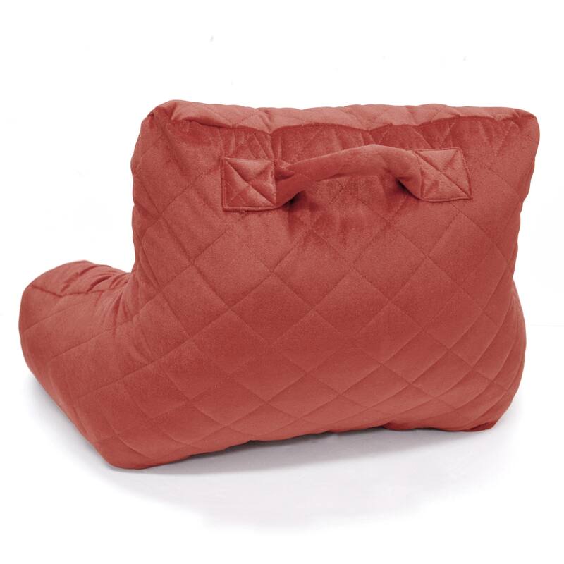 Velvet Do-It-Yourself Bedrest Reading Pillow Cover and Filling