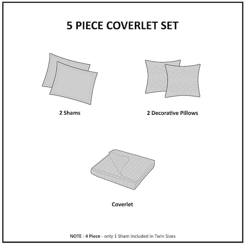 Urban Habitat Kids Aaron Shark Reversible Cotton Quilt Set with Throw