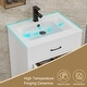 preview thumbnail 131 of 143, Modern Bathroom Vanity with Sink & Faucet Storage Cabinet Set